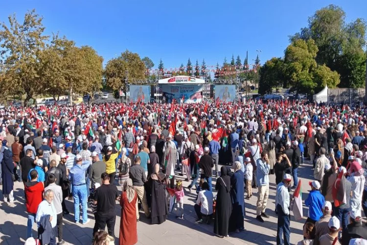  Ankara’da sivil toplum kuruluşlarından Filistin’e destek mitingi