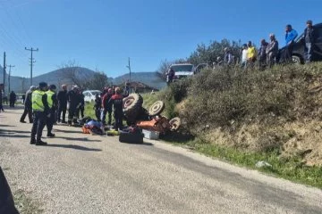 Antalya Serik'te traktör kazasında 75 yaşındaki sürücü hayatını kaybetti