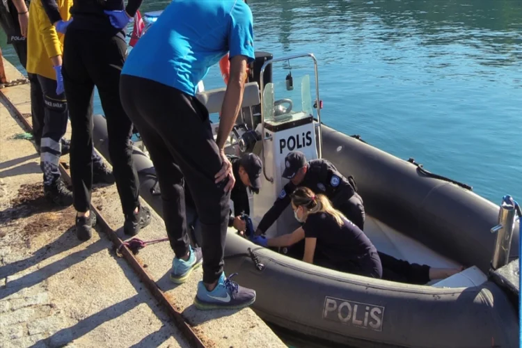 Antalya'da falezlerden düşen kadın ekipler tarafından kurtarıldı