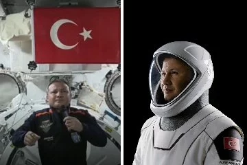 Astronot Gezeravcı ISS'ye Türk bayrağı astı, deneysel çalışmalara başladı