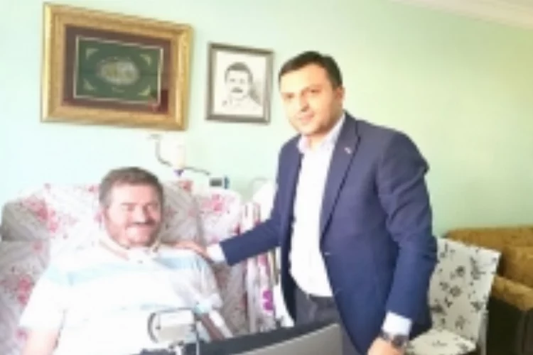 Başbakan'ın kardeşinden ALS  hastası Yasin Asma'ya ziyaret
