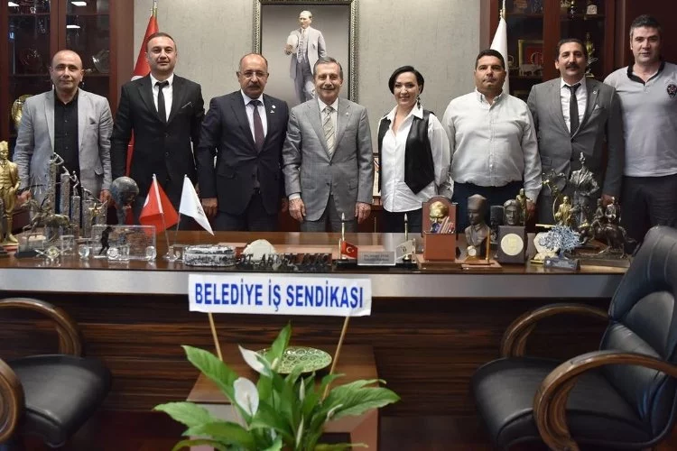 Belediye İş'ten Tepebaşı Belediye Başkanı Ahmet Ataç'a ziyaret