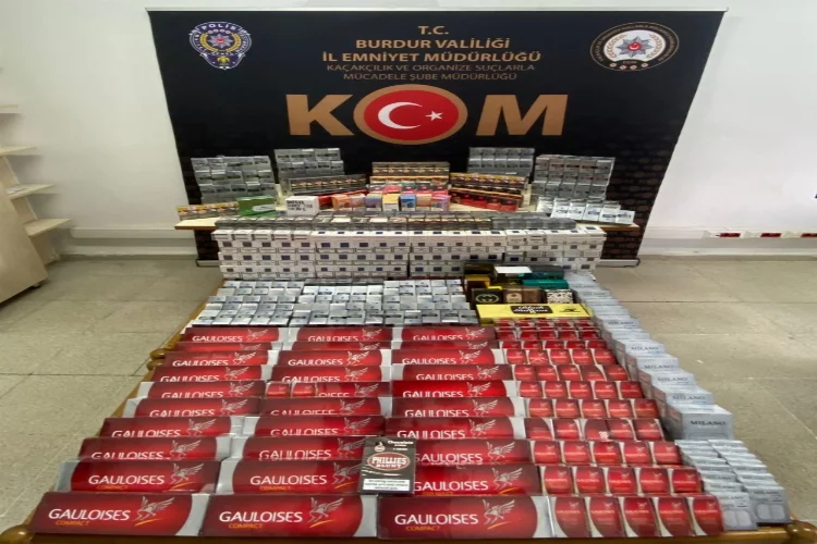 Burdur'da kaçan sigara ve atık yağ operasyonunda 2 şüpheli yakalandı