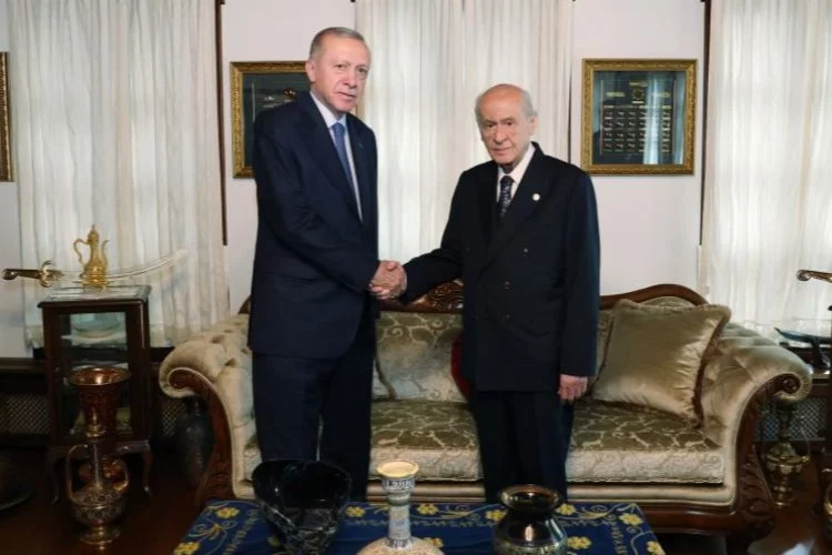 Cumhurbaşkanı Erdoğan ve MHP Genel Başkanı Bahçeli bir araya geldi