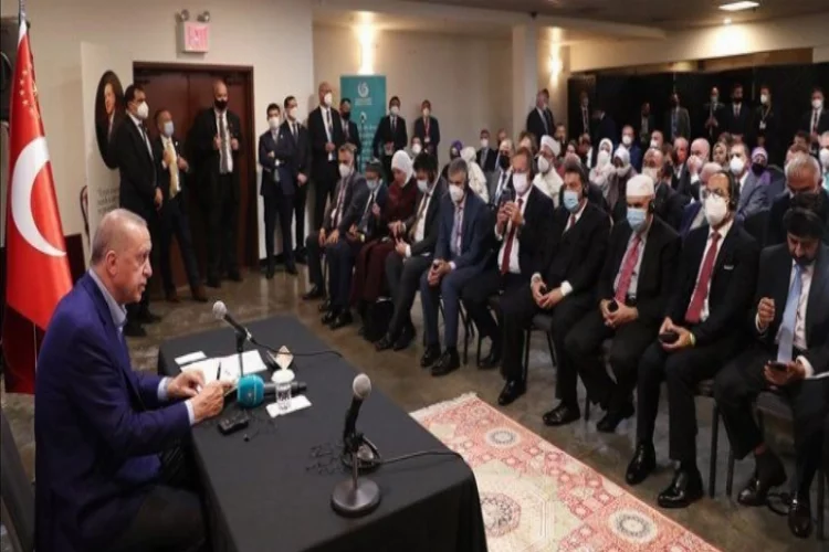 Cumhurbaşkanı Erdoğan, ABD’deki Türk vatandaşları ile bir araya geldi