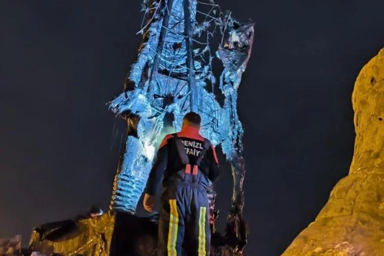 Denizli'de Köpekçi Nuri Efe anısına yapılan heykel kundağa uğradı