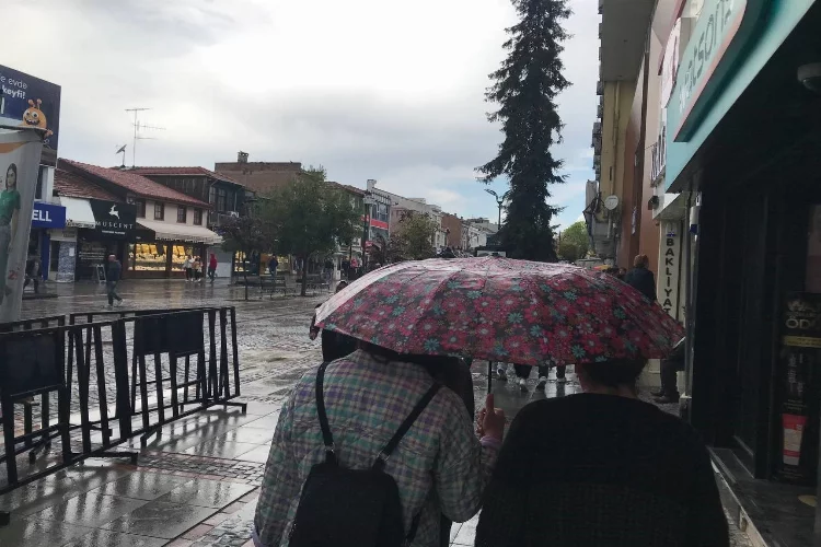 Edirne’de sağanak yağış