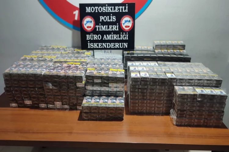 Hatay'da 1500 paket kaçak sigara ele geçirildi