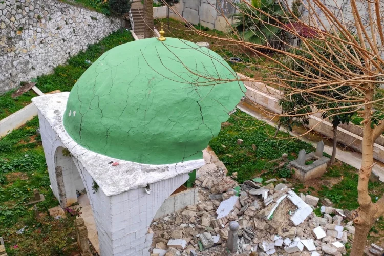 Hatay'da depremde zarar gören Gazi Abdurrahman Paşa Türbesi onarılacak