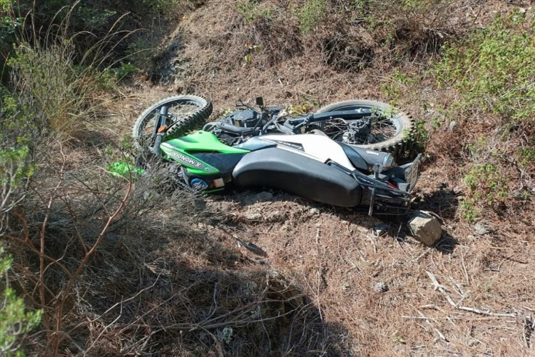 Hatay'da devrilen motosikletin sürücüsü yaralandı