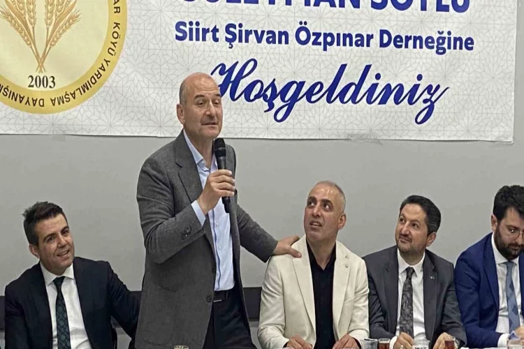 İçişleri Bakanı Soylu: "Bu ülkede Tayyip Erdoğan sadece altyapı yatırımı yapmadı, Tayyip Erdoğan doğu ile batıyı barıştırdı”