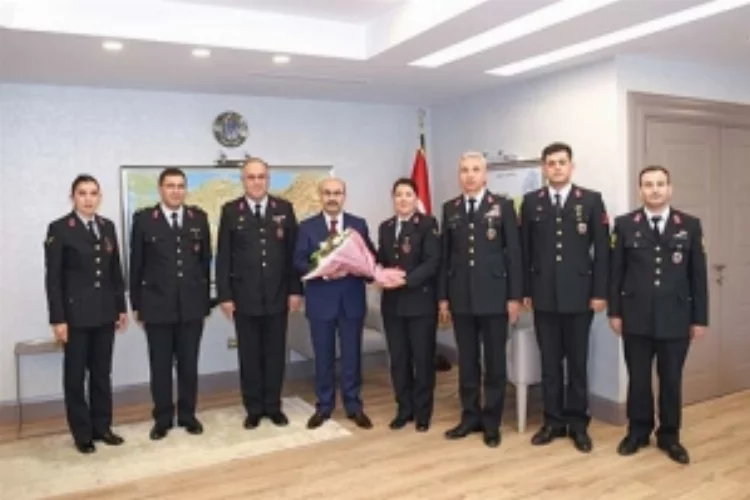 İL Jandarma Komutanı Albay Yalçın’dan Demirtaş’a ziyaret