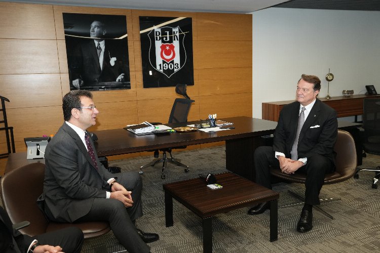 İstanbul Büyükşehir Belediye Başkanı İmamoğlu, Beşiktaş JK Başkanı Arat'ı ziyaret etti 2