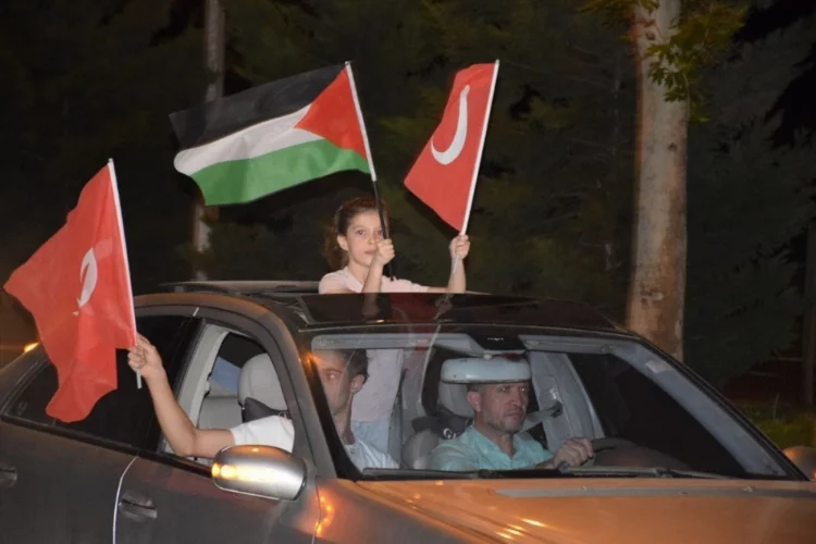 Kahramanmaraş'ta "Filistin'e Yola Çık" konvoyu düzenlendi