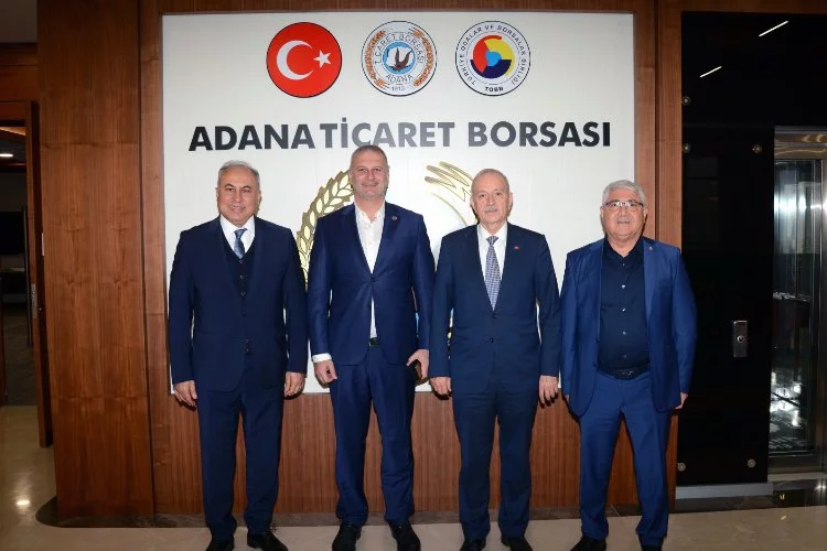 Karataş Belediye Başkanı, Adana Ticaret Borsası Başkanı Şahin Bilgiç'i ziyaret etti