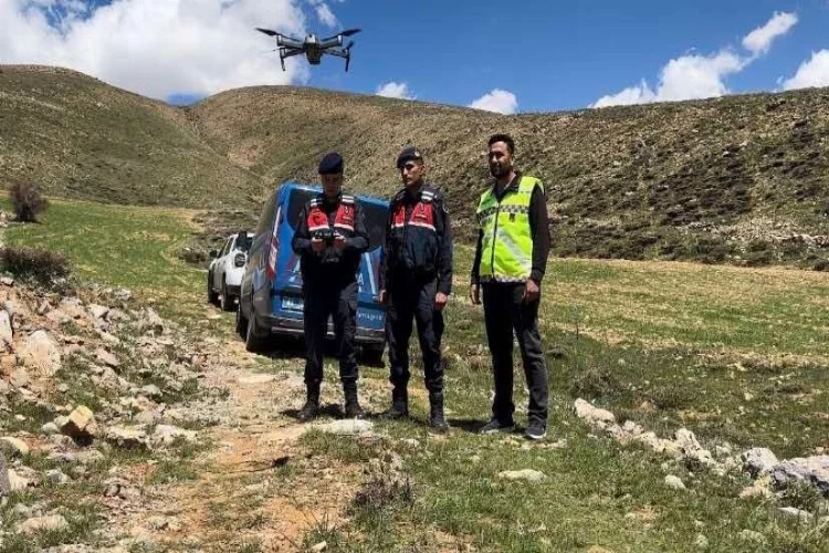 Kaybolan hayvanları dron ile buldular