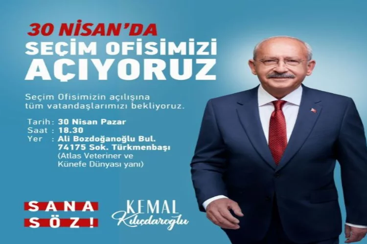 CHP Adana seçim ofisi açılıyor