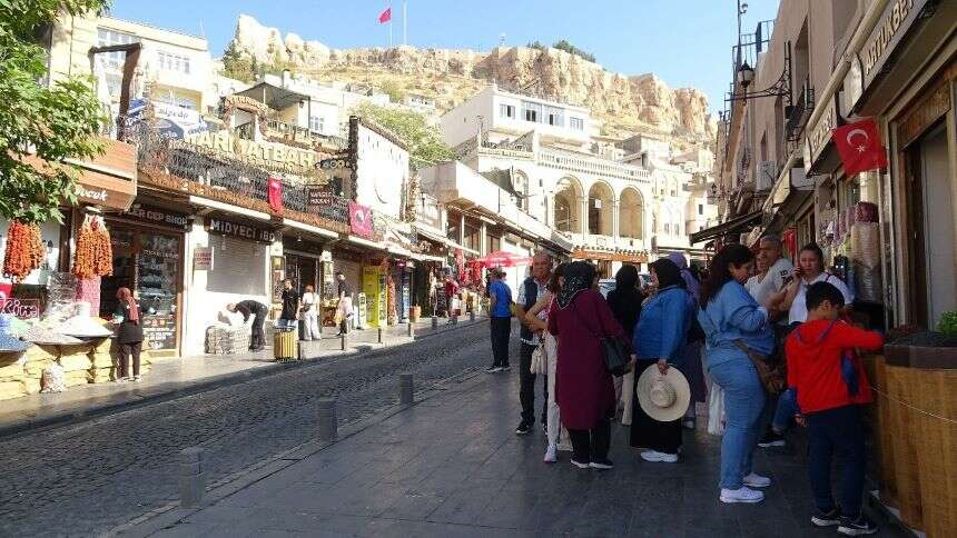 Mardin’de hafta sonu turist yoğunluğu
