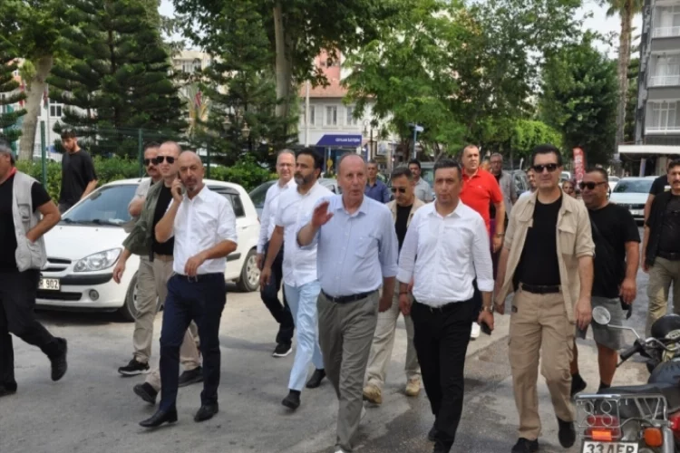 Memleket Partisi Genel Başkanı İnce, Mersin'de temaslarda bulundu