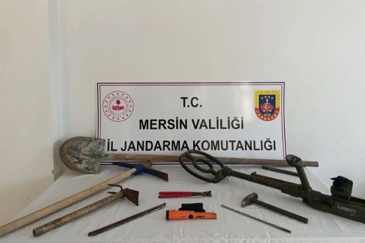 Mersin'de kaçak kazı operasyonu