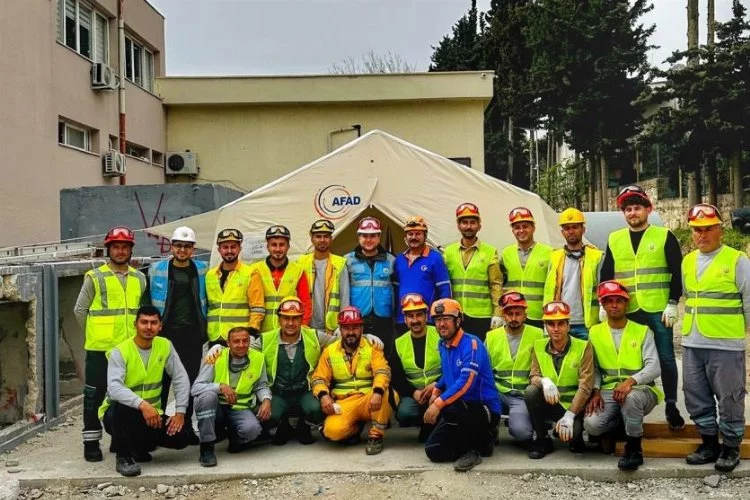Mersin'de ORKUT ekibine depremde arama kurtarma eğitimi verildi 