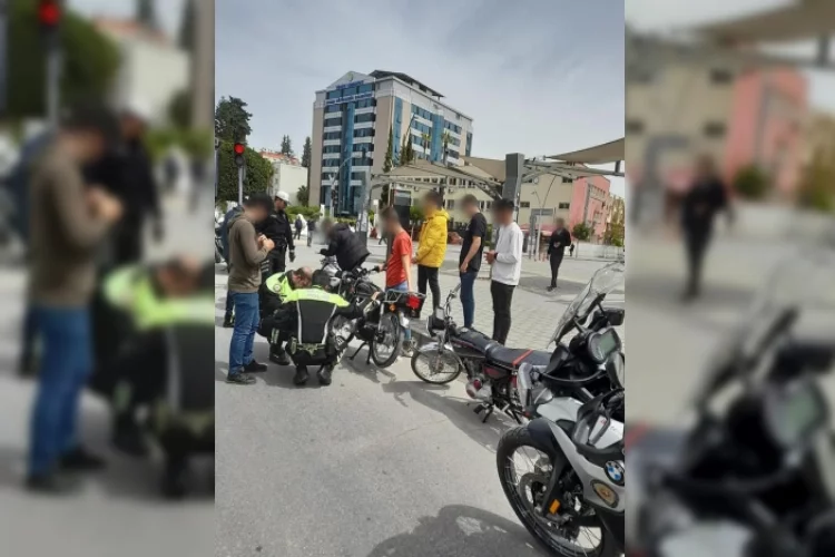 Plakasız ve plakaları kapatılmış motosikletler yakalandı
