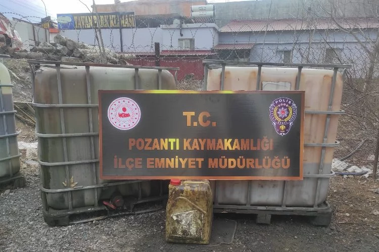 Pozantı'da bin litre kaçak akaryakıt operasyonu