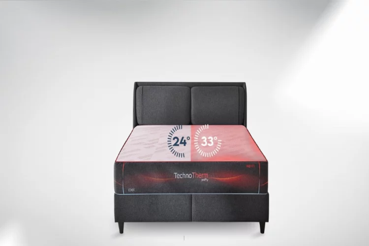Puffy'den uzaktan ısı ayarı yapılabilen Techno Therm akıllı yatak