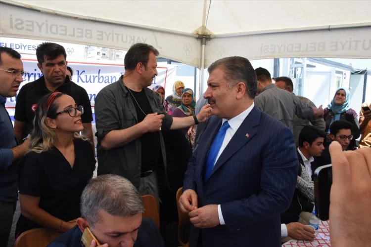 Sağlık Bakanı Fahrettin Koca, Hatay'da temaslarda bulundu