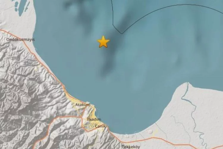 Samsun'da 4.0 büyüklüğünde deprem meydana geldi