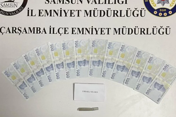 Samsun'da sahte para ile alışveriş yapan şahıs polis tarafından yakalandı