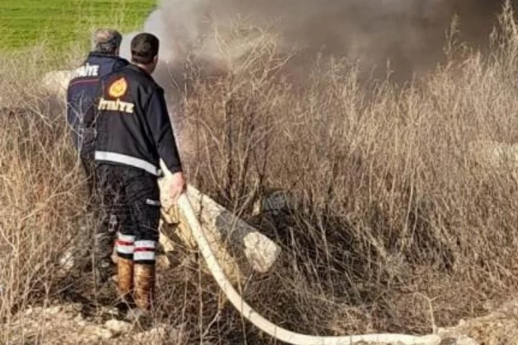 Sandıklı'da termal turizm bölgesinde yakılan lastikler çevre kirliliği yarattı