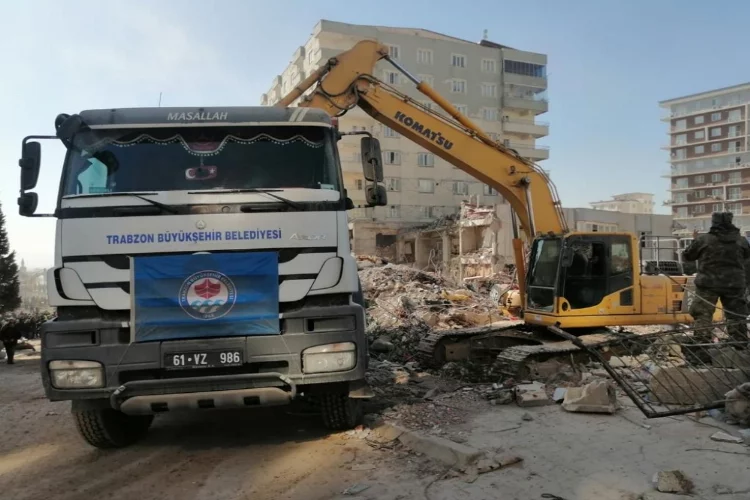 Trabzon Büyükşehir Belediyesi deprem bölgesinde 4 bin konteyner kuracak
