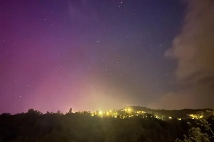 Türkiye'de nadir görülen Kuzey Işıkları, jeomanyetik fırtınanın ardından fotoğraflandı